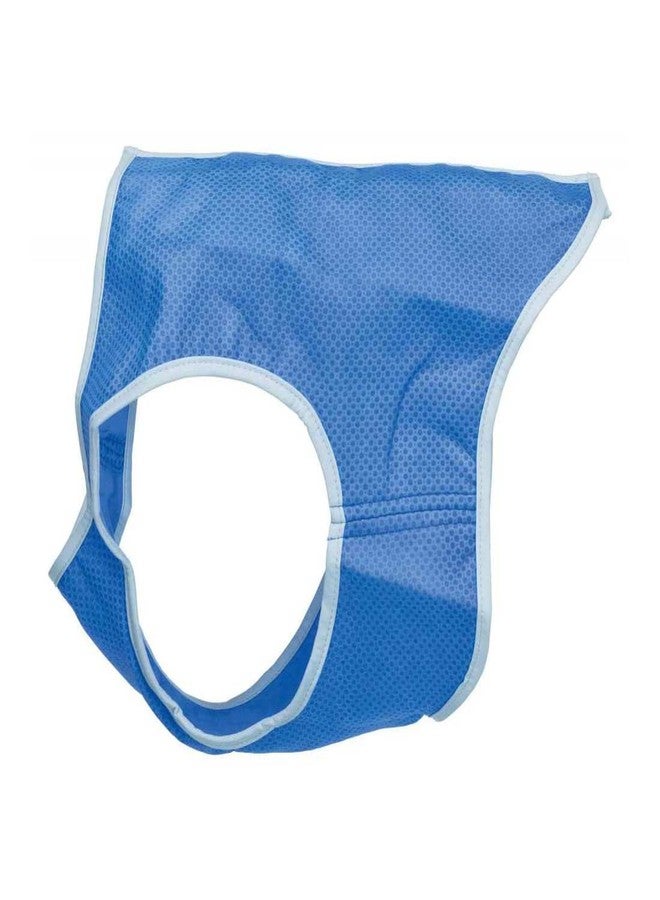 Trixie Cooling Vest for Dogs - Evaporative Cooling with Absorbent PVA, Adjustable Velcro, Reusable, M, 66 cm, Blue - Image 1